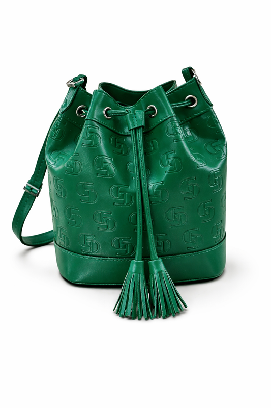 Debossed Lizén Bucket Bag – Vegan Leather Crossbody by SMADA